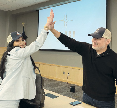Noura-and-other-dentist-high-five